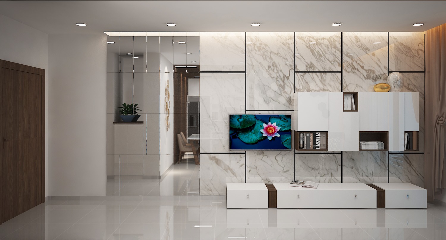 Không gian căn hộ nhỏ gọn gàng và thông thoáng